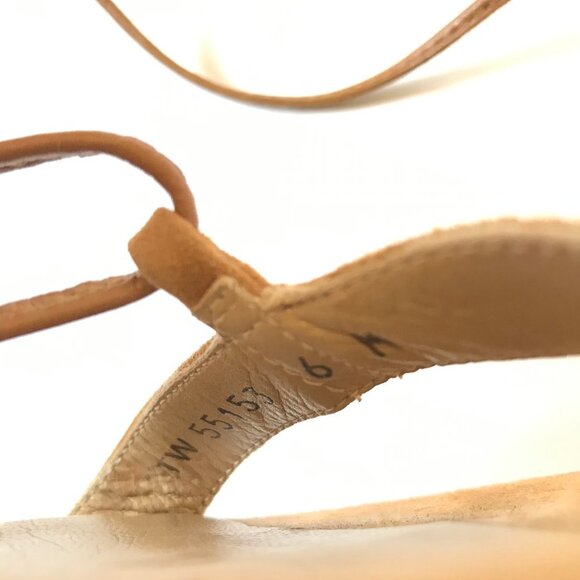 Stuart Weitzman Gladiator Sandals 6 Brown Suede - Picture 11 of 13